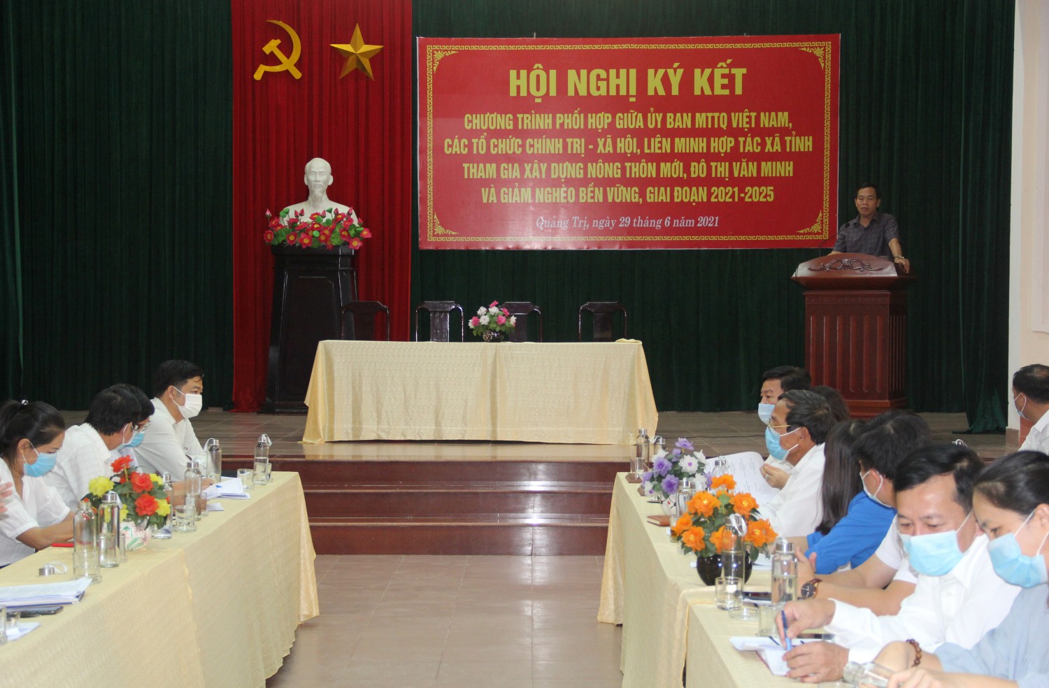 Phó Bí thư Thường trực Tỉnh ủy, Chủ tịch HĐND tỉnh Nguyễn Đăng Quang phát biểu chỉ đạo hội nghị - Ảnh: MĐ