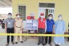 Hội Chữ thập đỏ huyện Hải Lăng phối hợp với các đơn vị, đoàn thể thăm và tặng quà lực lượng tuyến đầu phòng, chống COVID-19 - Ảnh: T.H