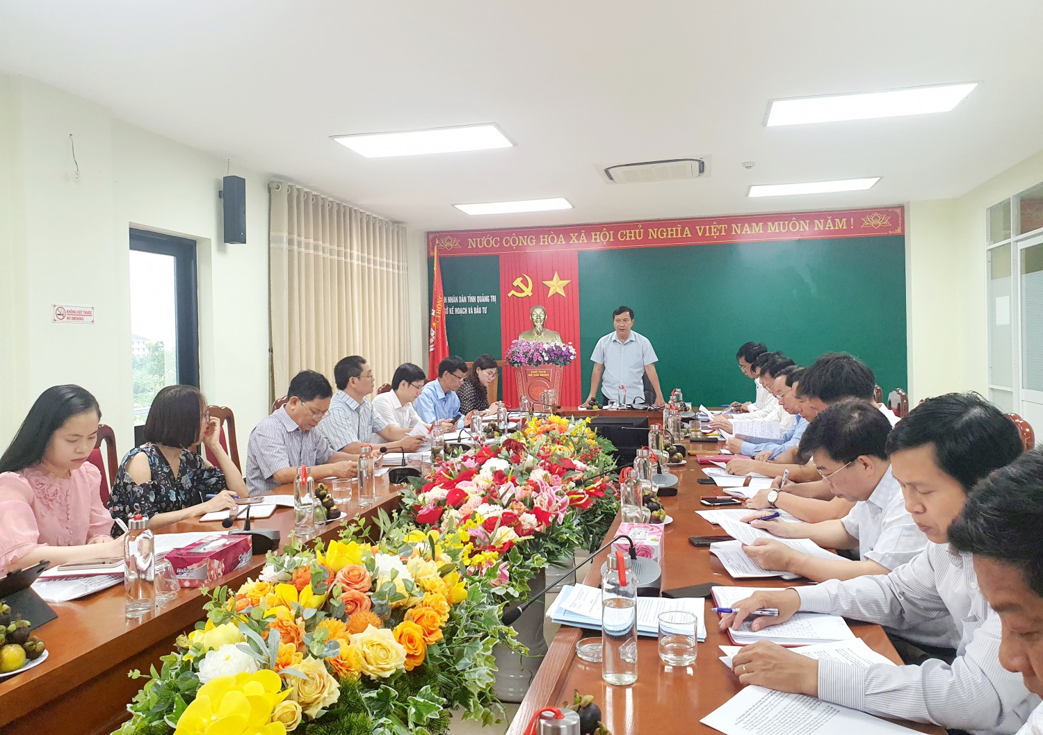 Phó Chủ tịch Thường trực HĐND tỉnh Lê Quang Chiến kết luận buổi làm việc. - Ảnh: T.T