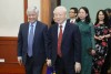 Tổng Bí thư Nguyễn Phú Trọng và các lãnh đạo Đảng, Nhà nước, MTTQ Việt Nam tham dự buổi gặp mặt.