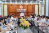 Phó Chủ tịch UBND tỉnh Hoàng Nam phát biểu tại buổi làm việc- Ảnh: Tú Linh