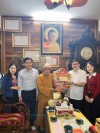 Đồng chí Dương Tân Long Phó Chủ tịch Ủy ban MTTQ Việt Nam tỉnh thăm, chúc Tết Hoà Thượng Thích Thiện Tấn, chứng minh Ban Trị sự Giáo hội Phật giáo Việt Nam tỉnh Quảng Trị