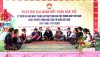 Người dân ở các khu dân cư vùng đồng bào DTTS, xã Hướng Phùng tham gia Ngày Hội Đại Đoàn kết dân tộc
