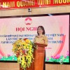 Đồng chí Lê Thị Thu Cúc – Phó Bí thư Thường trực Đảng ủy hướng dẫn tập huấn