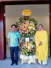 Đồng chí Nguyễn Chiến Thắng, Phó Bí thư Tỉnh ủy, Chủ tịch Ủy ban MTTQ Việt Nam tỉnh Quảng Trị thăm, chúc mừng Đại đức Thích Đạo Tri tại chùa Lập Thạch