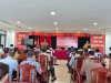 Bà Nguyễn Hồng Hải - UVBTV Đảng ủy, Chủ tịch Ủy ban MTTQ Việt Nam phường phát biểu chỉ đạo Hội nghị