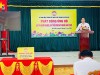 Bí thư Đảng ủy, Chủ tịch HĐND xã Dương Đức Hạnh phát biểu tại buổi lễ