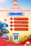 Định hướng tuyên truyền miệng tháng 7/2026