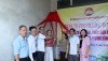 Lãnh đạo phường Đông Hà thực hiện nghi thức cắt băng khánh thành Nhà Đại đoàn kết