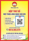 Mặt trận lắng nghe dân nói - Tiếp nhận ý kiến, phản ánh, kiến nghị của Nhân dân qua Hộp thư số và Đường dây nóng