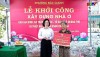 Phường Bắc Gianh khởi công xây dựng Nhà tình nghĩa cho gia đình bị hỏa hoạn.