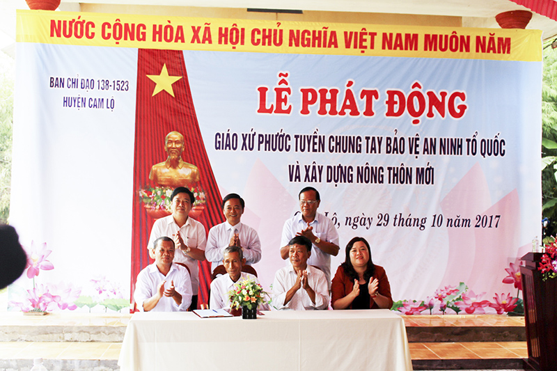 Lễ phát động Giáo xứ Phước Tuyền chung tay bảo vệ an ninh Tổ quốc và xây dựng nông thôn mới