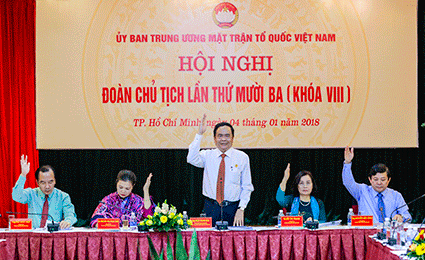 Đoàn Chủ tịch Ủy ban Trung ương MTTQ Việt Nam thông qua Nghị quyết Hội ngh