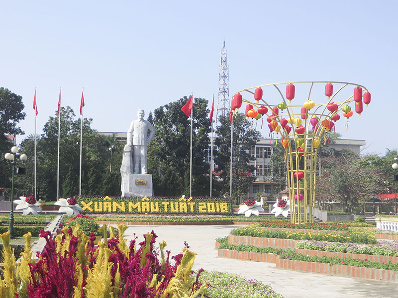 Công viên Lê Duẩn, thành phố Đông Hà. Ảnh: PV