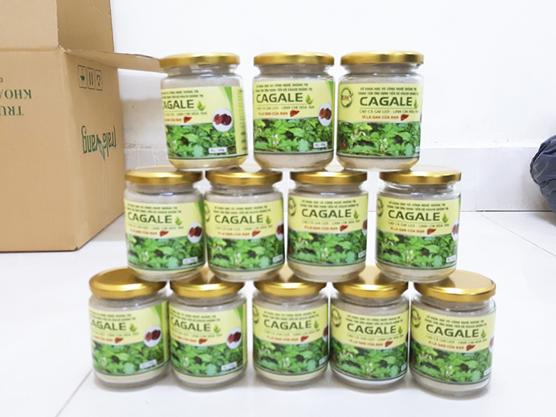 Sản phẩm CAGALE do Trung tâm Ứng dụng tiến bộ khoa học và công nghệ Quảng Trị sản xuất