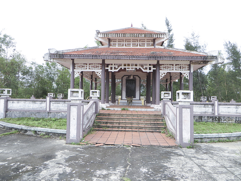 Khu chứng tích về cuộc thảm sát năm 1948 tại làng Mỹ Thủy, xã Hải An, huyện Hải Lăng. Ảnh: PV