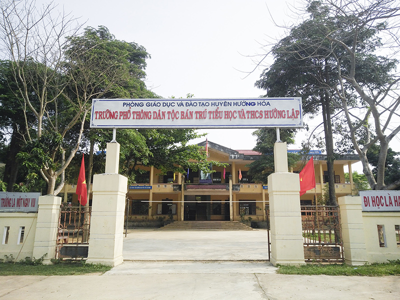 Cơ sở vật chất trường lớp các bậc học ở xã Hướng Lập đã được đầu tư xây dựng kiên cố, khang trang