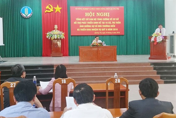 Quang cảnh buổi hội nghị tổng kết sáng 10/4