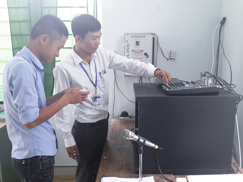 Hệ thống loa không dây góp phần quan trọng vào công tác CCHC tại xã Triệu Vân