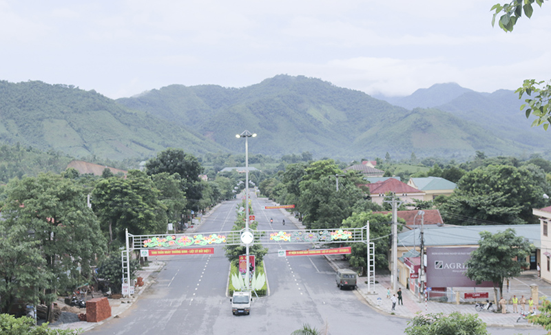 Một góc trung tâm huyện Đakrông