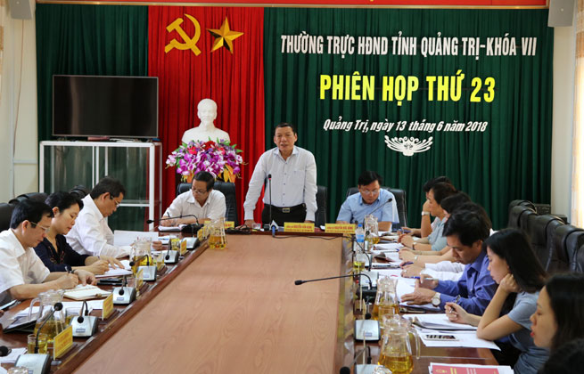 Phiên họp thứ 23 HĐND tỉnh khoá VII