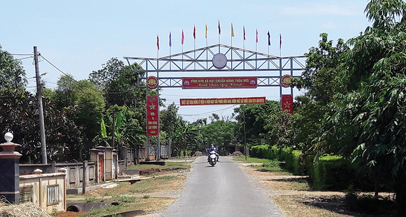 Xây dựng nông thôn mới kiểu mẫu ở Vĩnh Kim