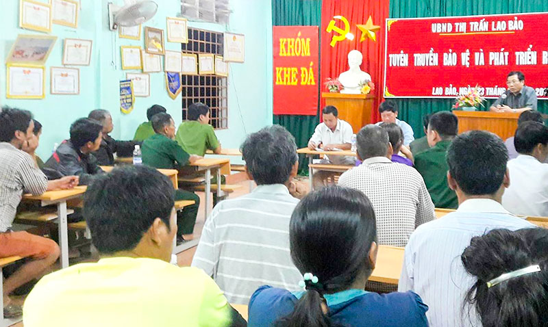 Nhiều người dân ở Hướng Hóa tích cực tham gia tuyên truyền, phổ biến giáo dục pháp luật