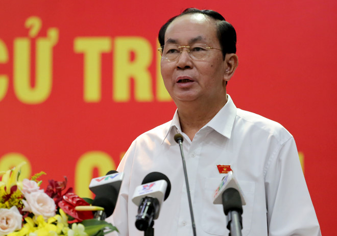 Chủ tịch nước Trần Đại Quang. Ảnh: Thuận Lâm.