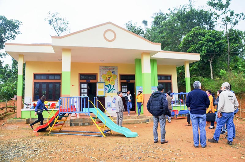 Trường mầm non Húc Ván, xã Húc, huyện Hướng Hóa vừa mới đưa vào sử dụng