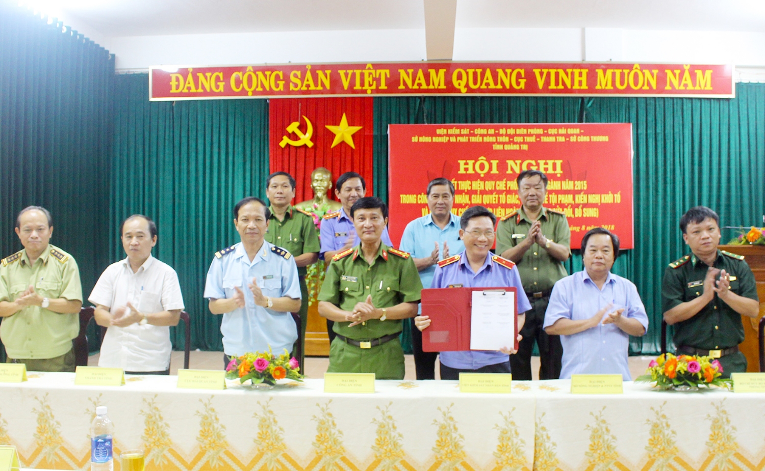 Ký kết Quy chế phối hợp liên ngành trong công tác tiếp nhận, giải quyết nguồn tin về tội phạm