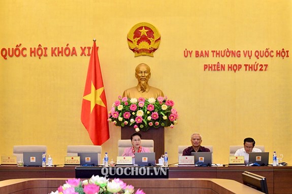 Chủ tịch Quốc hội Nguyễn Thị Kim Ngân điều hành phiên họp  Ảnh Quốc hội