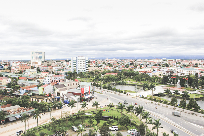 Thành phố Đông Hà nhìn từ trên cao