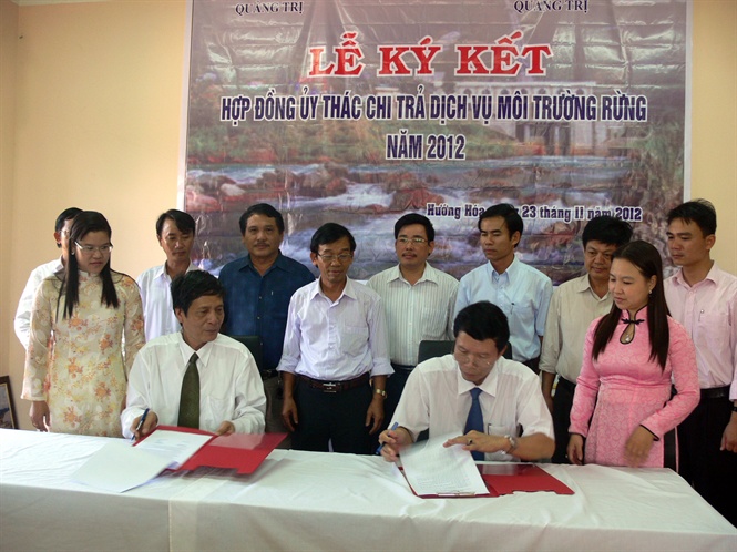 Cty Thủy điện Quảng Trị là đơn vị đầu tiên thực hiện chi trả DVMTR