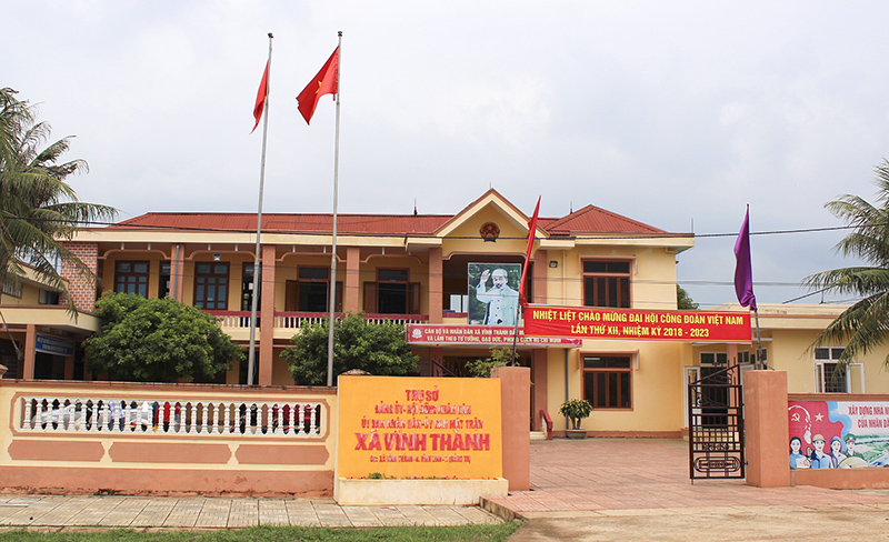 Trụ sở làm việc của Đảng ủy, HĐND, UBND xã Vĩnh Thành