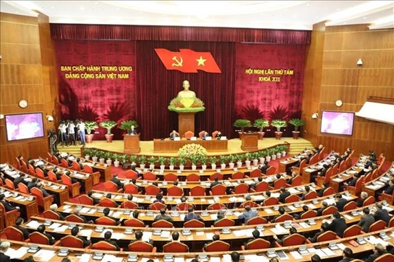 Toàn cảnh Hội nghị lần thứ 8, Ban Chấp hành Trung ương Đảng khóa XII khai mạc. Ảnh: TTXVN