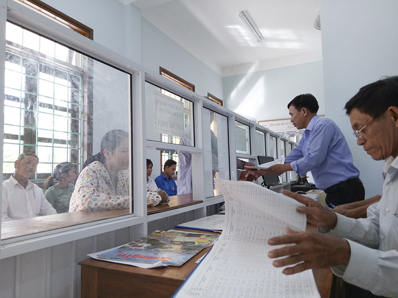 Các địa phương ở Triệu Phong thực hiện tốt công tác giải quyết thủ tục hành chính cho người dân