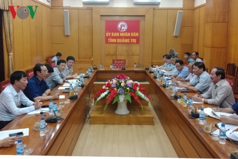 Đoàn công tác của Bộ Giao thông vận tải làm việc tại tỉnh Quảng Trị.