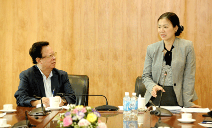 Phó Chủ tịch Trương Thị Ngọc Ánh phát biểu tại hội nghị.