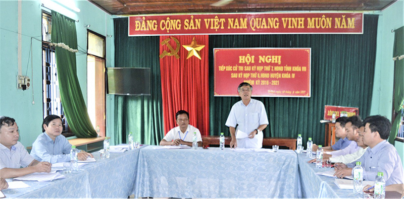 Ban Pháp chế - HĐND tỉnh làm việc với lãnh đạo xã Tà Rụt, huyện Đakrông