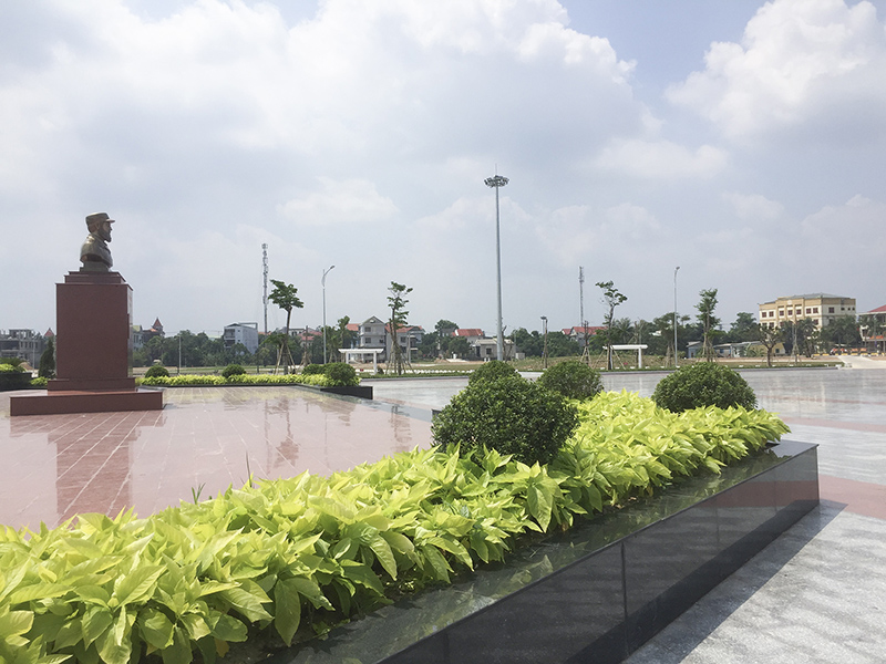 Công viên Fidel, một điểm nhấn kiến trúc, cảnh quan ở thành phố Đông Hà - Ảnh: PV