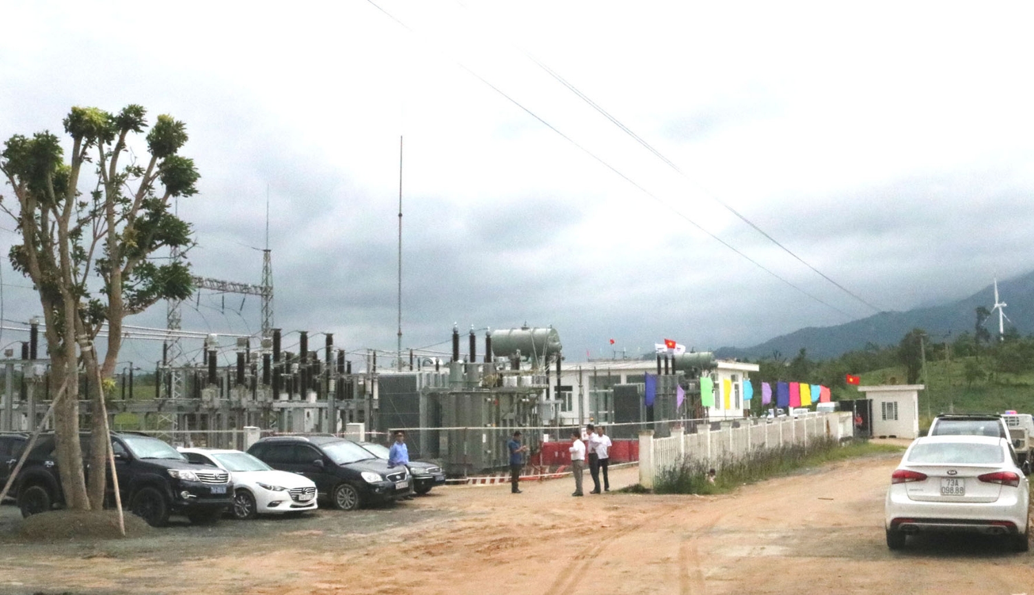 Một góc Nhà máy điện gió Hướng Linh 2