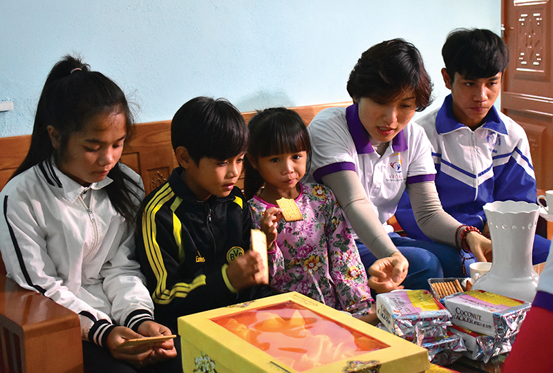 4 anh em Hồ Văn Nội trong ngôi nhà mới khang trang​