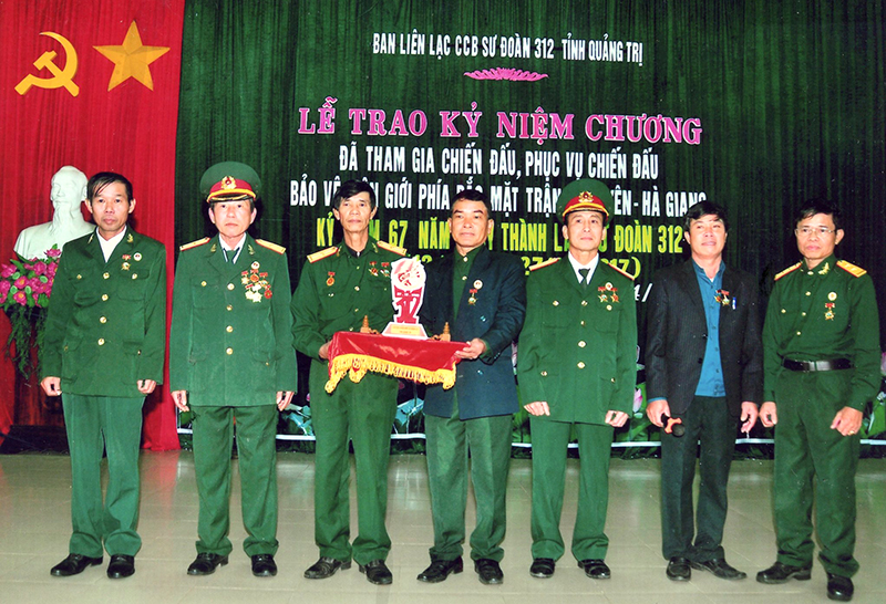 Những cựu chiến binh Sư đoàn 312 tại Quảng Trị vẫn luôn hội ngộ để ôn lại những năm tháng chiến đấu ở mặt trận biên giới phía Bắc​