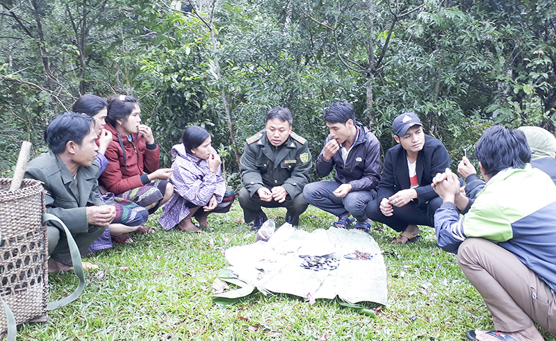 Cán bộ kiểm lâm Hướng Hóa và người dân ăn tết ở rừng​