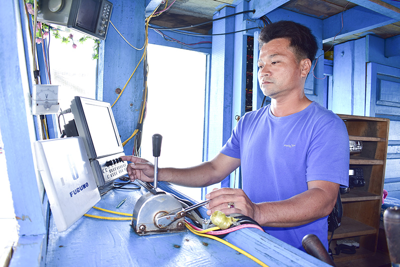 Anh Viện trên con tàu của mình​