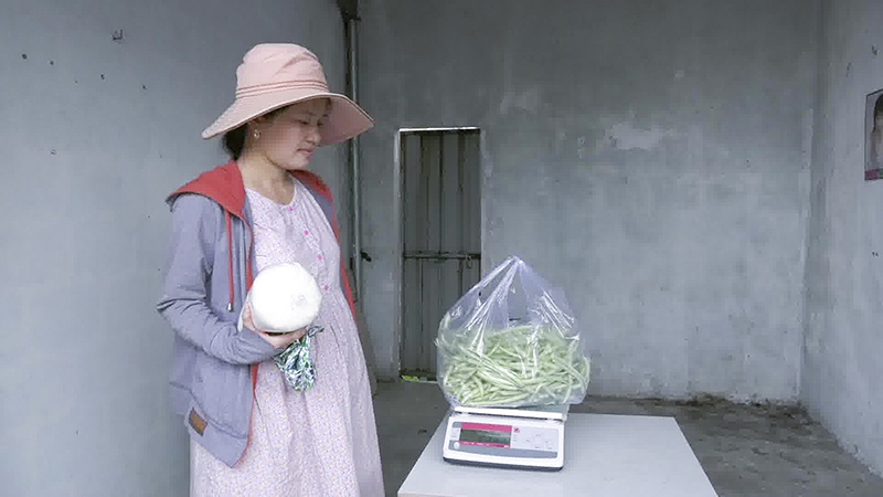 Cân đối chứng đặt tại chợ thị trấn Cam Lộ, huyện Cam Lộ