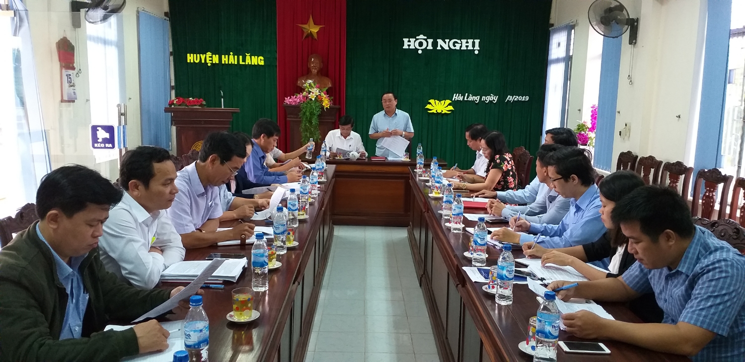 Phó Chủ tịch Thường trực HĐND tỉnh Nguyễn Đức Dũng phát biểu kết luận buổi giám sát tại huyện Hải Lăng