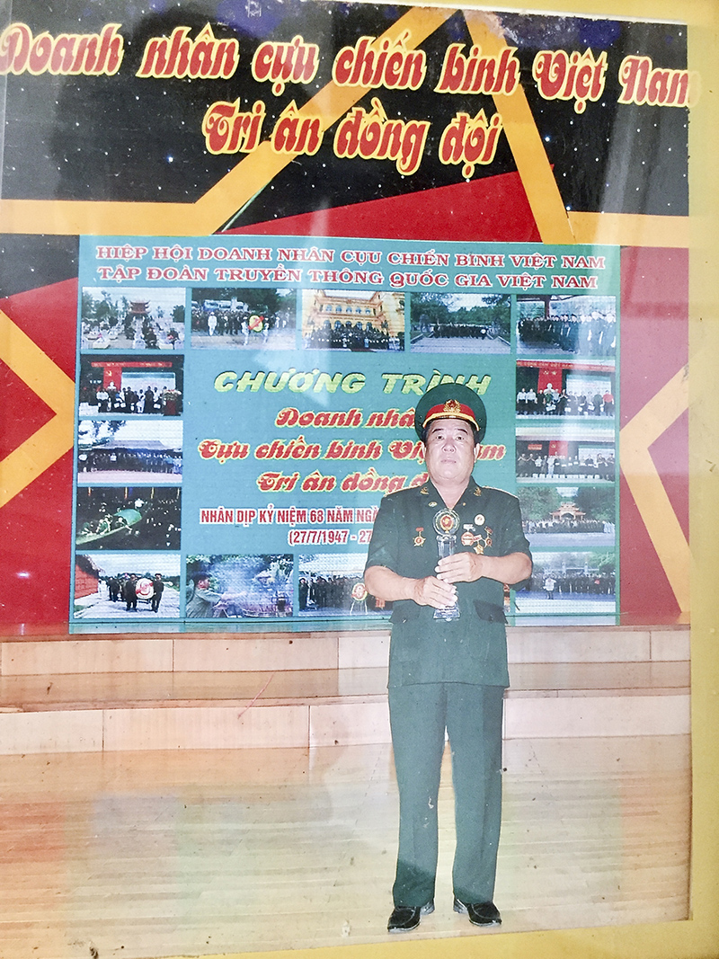 Ông Trần Xuân Quý tại chương trình doanh nhân Cựu chiến binh Việt Nam tri ân đồng đội  Ảnh NVCC