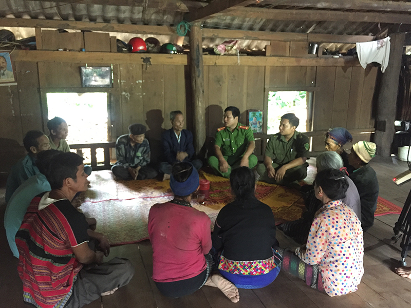 Tăng cường cán bộ Công an bám cơ sở là một trong những nội dung thực hiện công tác dân vận