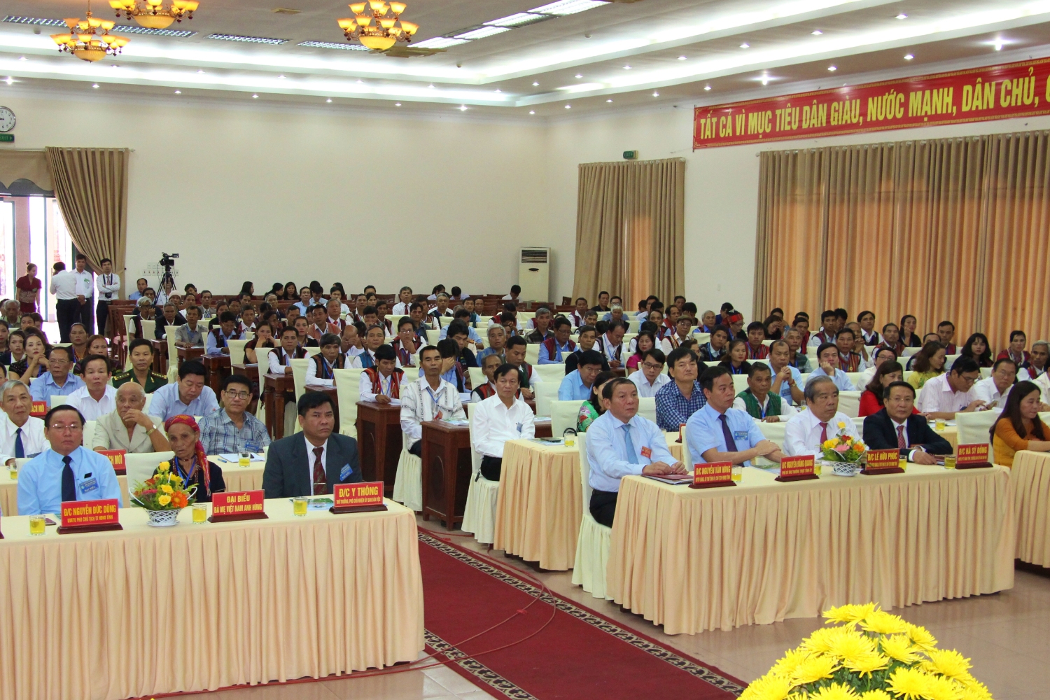 Các đại biểu tham dự Đại hội đại biểu các dân tộc thiểu số tỉnh lần thứ III - năm 2019.  Ảnh: Thành Dũng